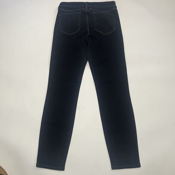 L’Agence Womens Margot High Rise Skinny Jeans Midnight Dark Blue Wash size 28 - Picture 10 of 11